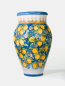 Preview: Vase sicilienne colorée aux citrons – vase décoratif en céramique artisanale pour jardin et terrasse